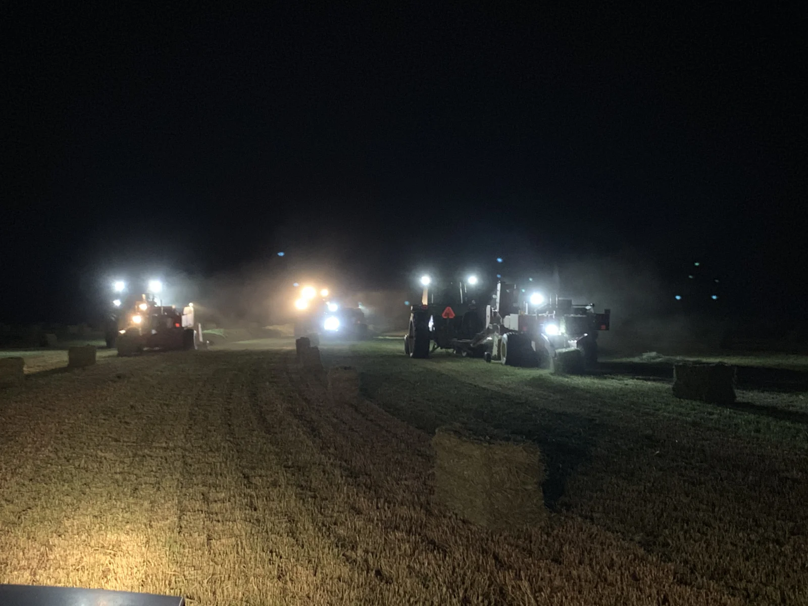 Night time bailing for premium Hay